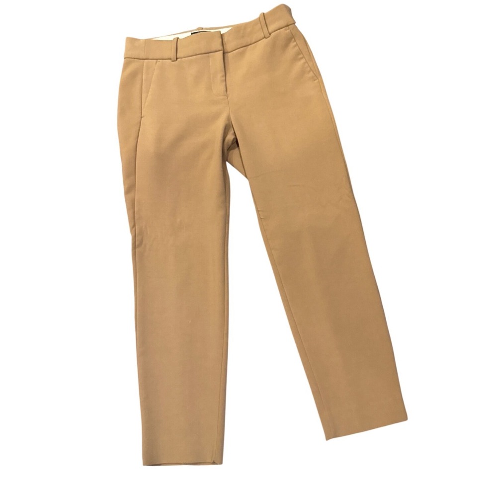 J.Crew Cameron 365 Woman 6 Slim High Rise Pants Camel Tan Classic Business Dress